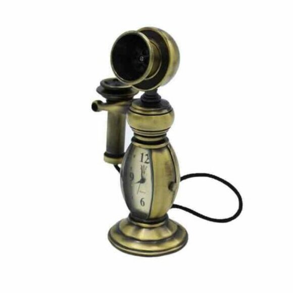 Waterbury Clock Co. Presented by Timex Mini Candlestick Telephone Clock - Picture 2 of 13